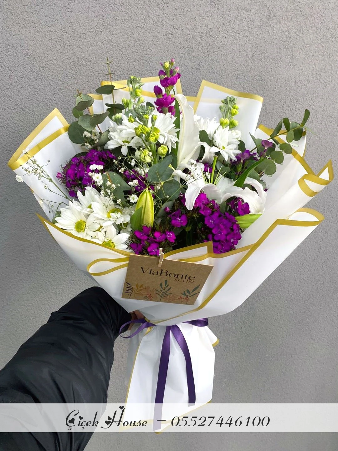 Karışık Mevsim Çiçekleri Buketi