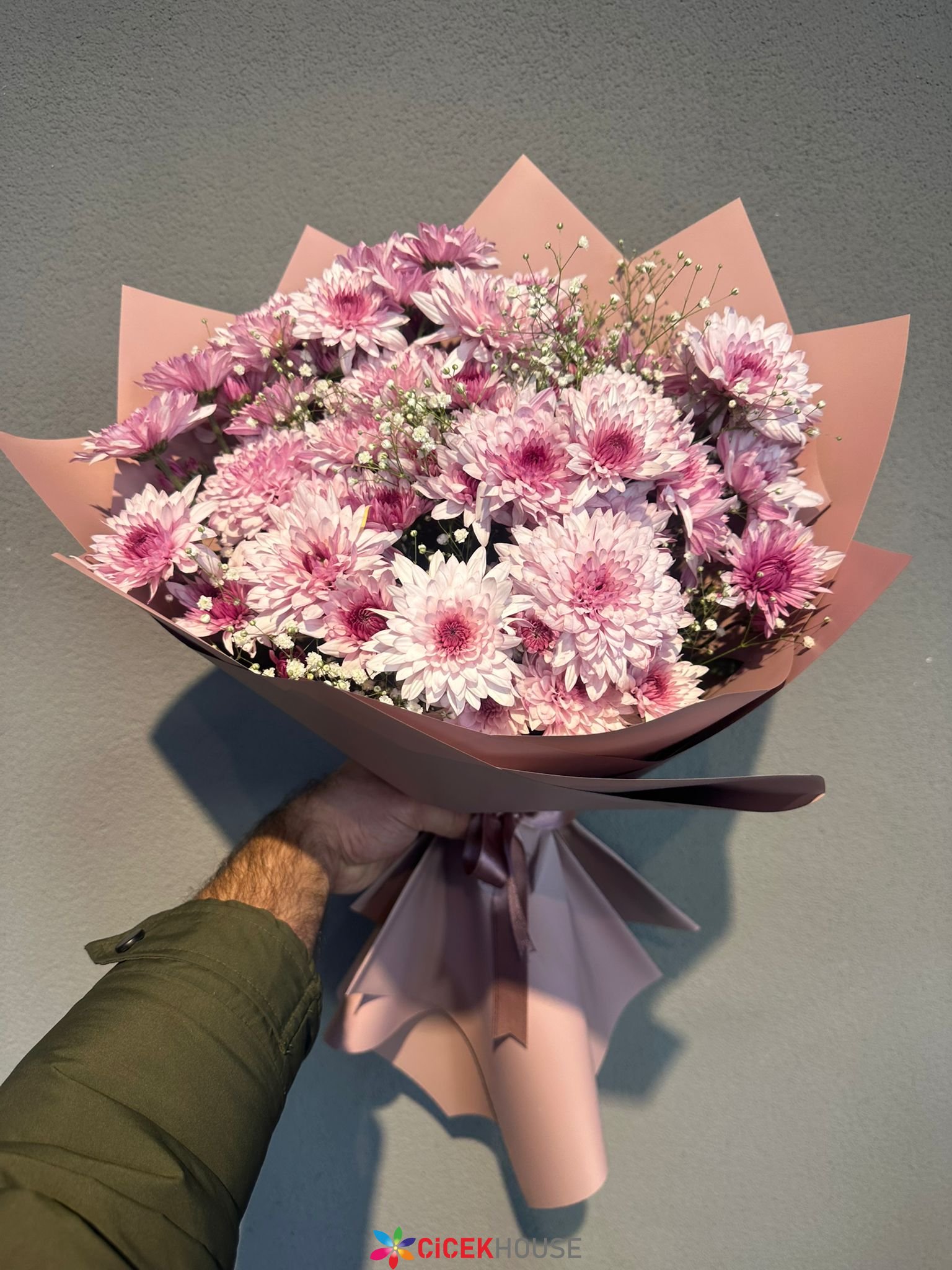 Pembe Kasımpatı Buketi