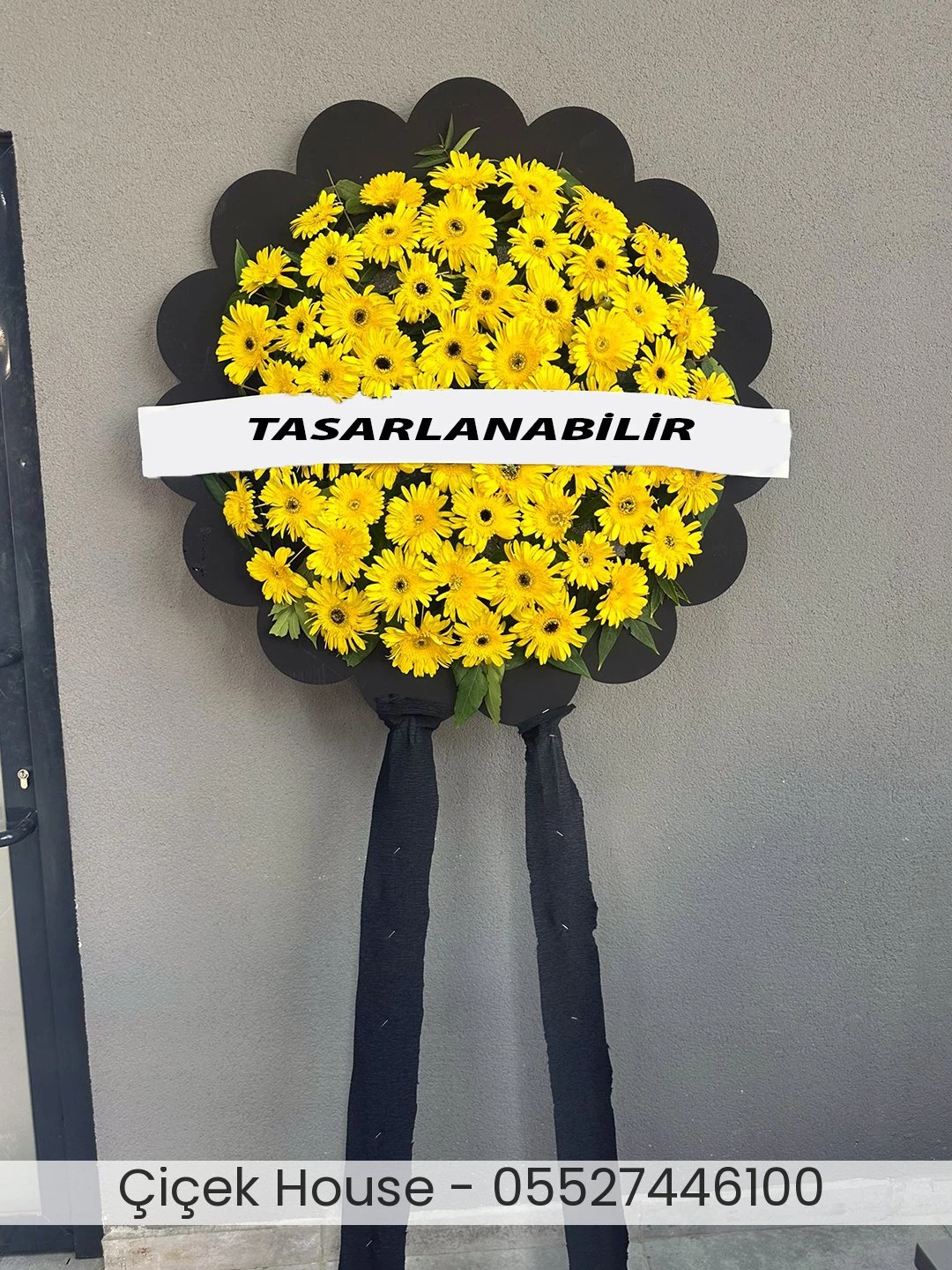 Sarı Çiçekli Cenaze Çelengi