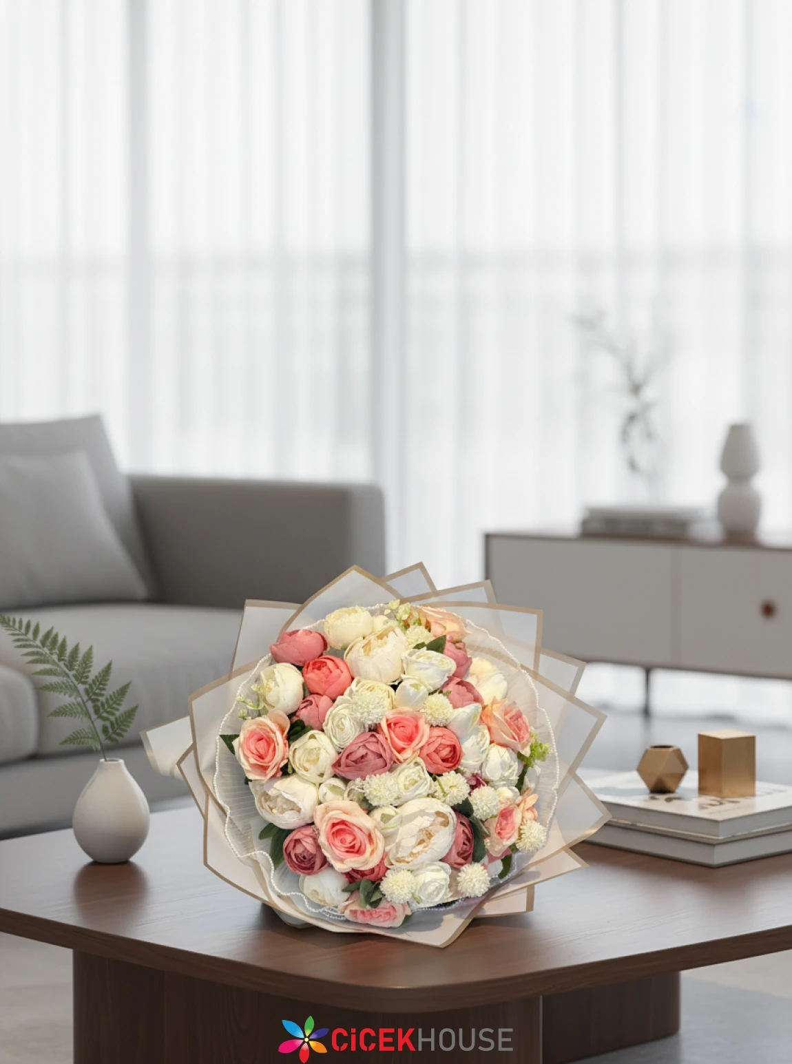 Soft Pembr Yapay Buket