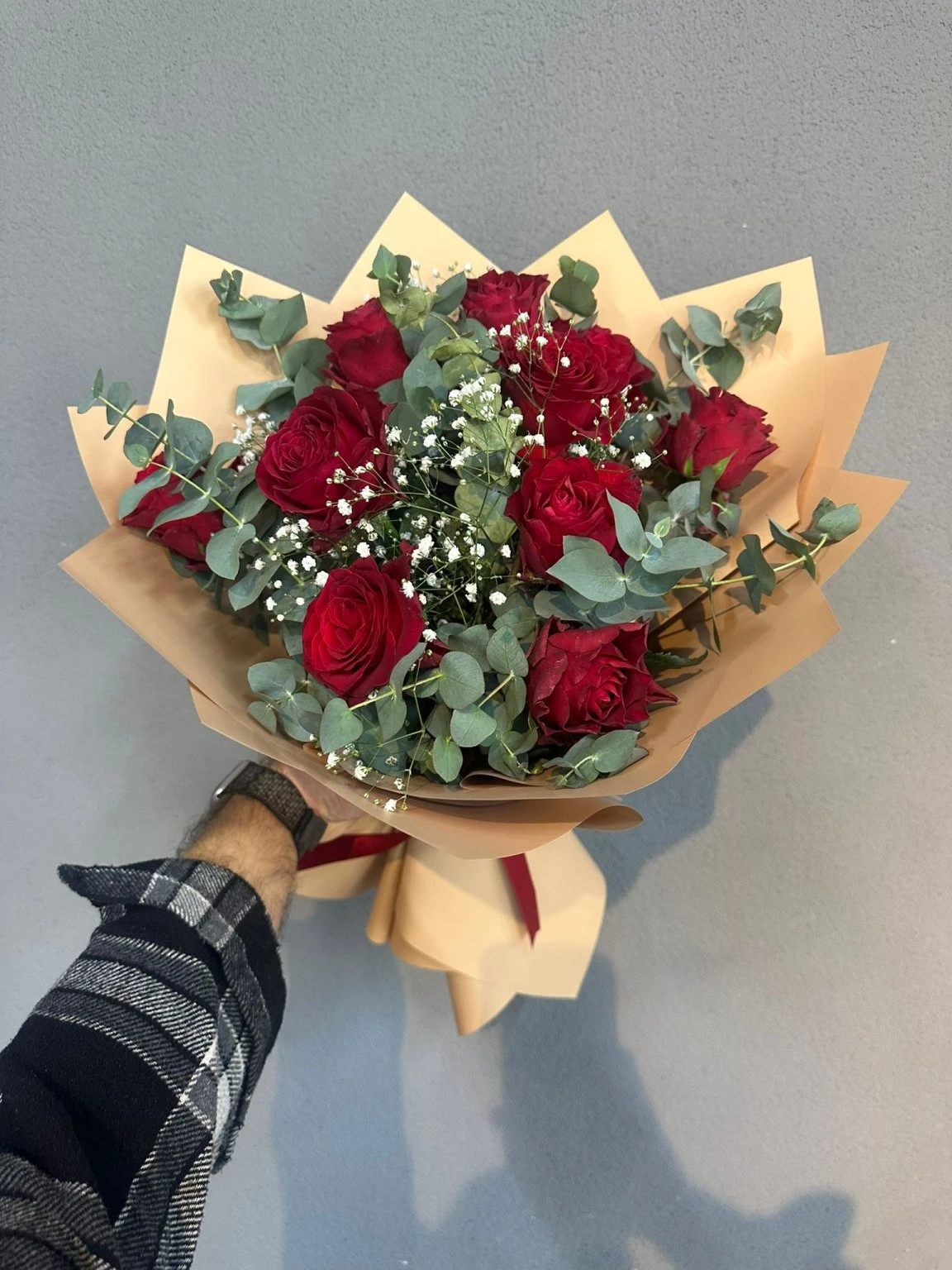 9 Lu Kırmızı Gül Buketi