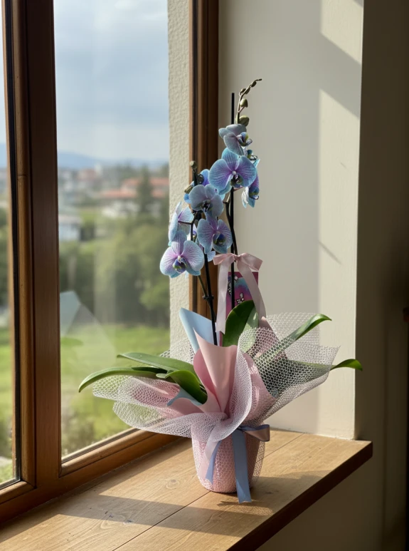 Bubble Blue Orchids