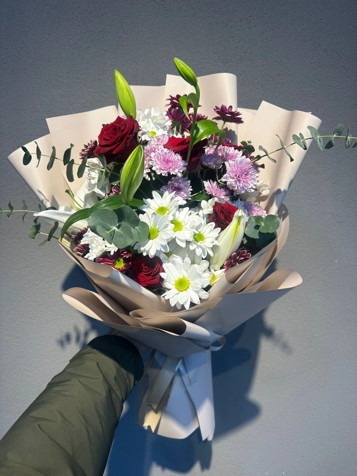 Güllü Papatyalı Buket