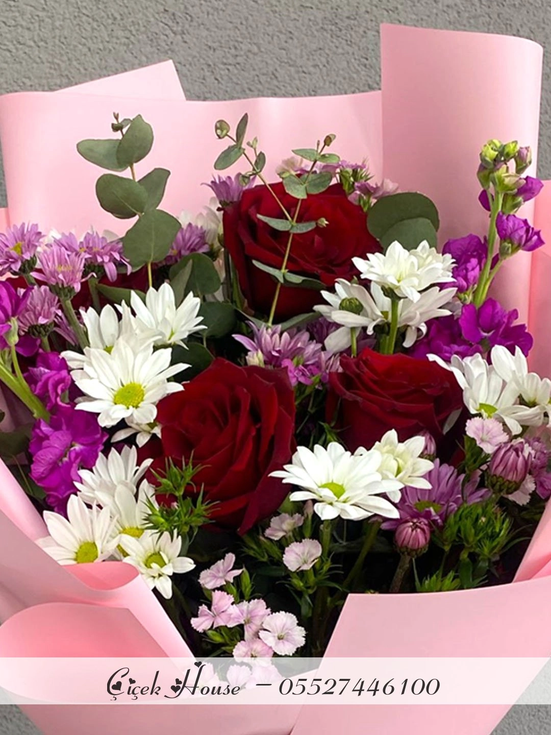 Güllü Papatyalı Buket