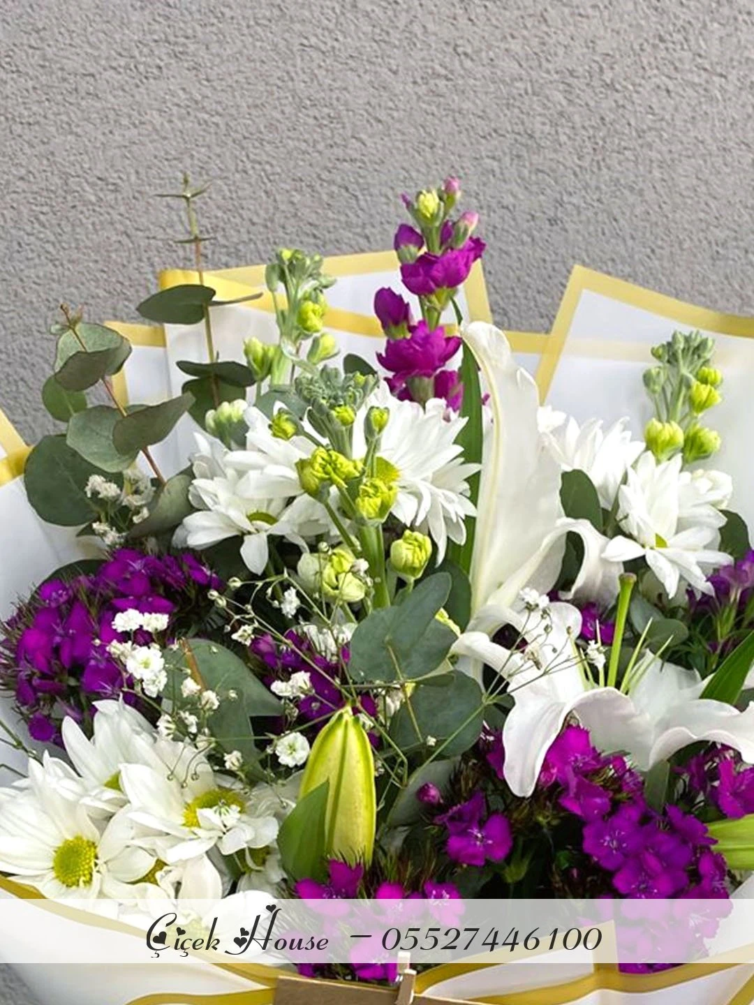 Karışık Mevsim Çiçekleri Buketi