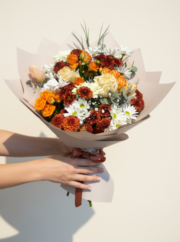 Krem Kağıtta Turuncunun Tonları