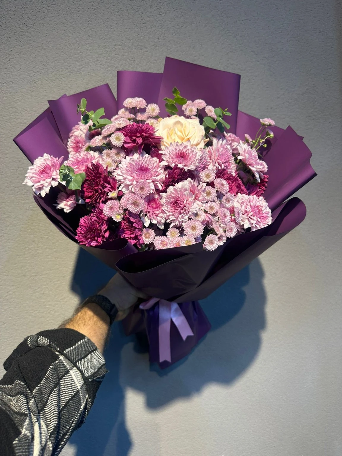 Pembe Tonlarında Kasımpatı Buketi