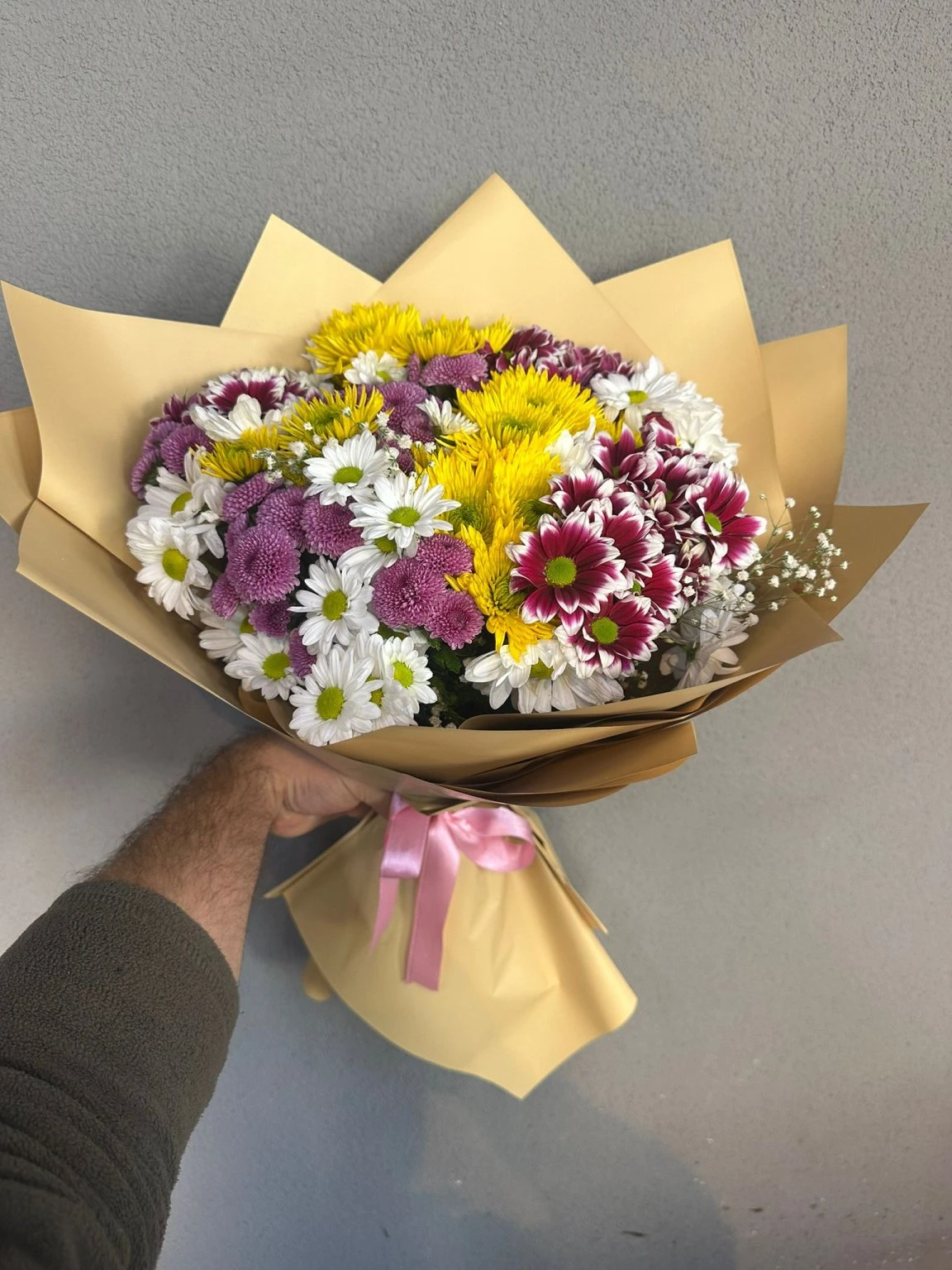 Renkli Kasımpatı Papatya Buketi