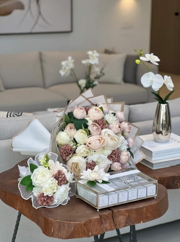 Soft Pembe Tonlarında Nişan Seti