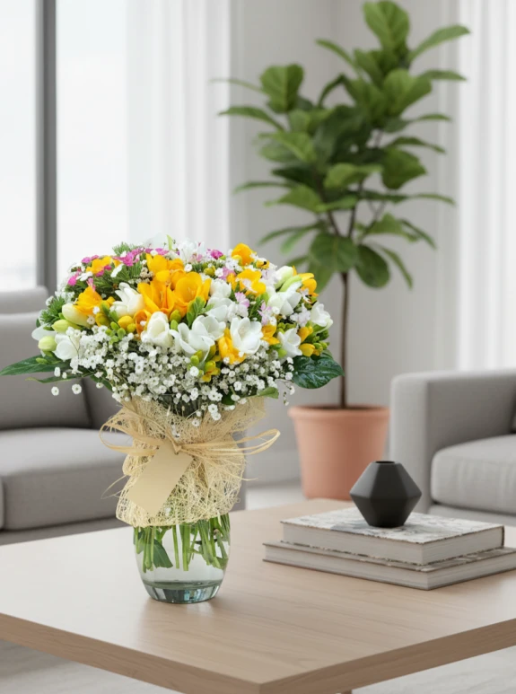 Vazoda Renkli Frezyalar